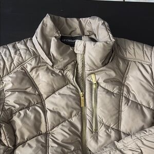 Liz Claiborne Women's Tan Quilted puffer Jacket